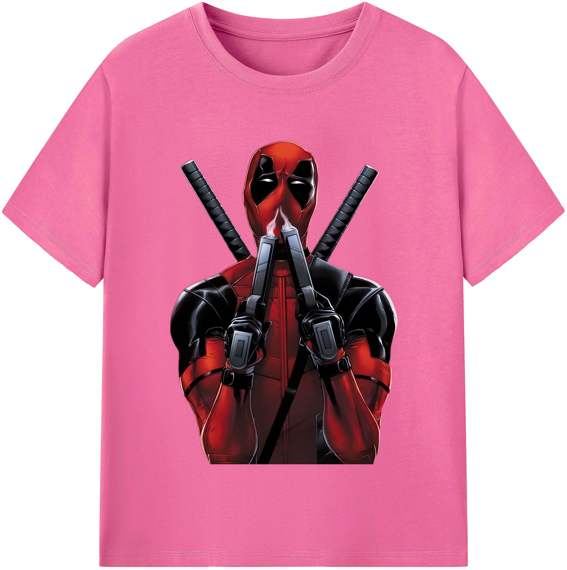 （画像用） Deadpool デッドプール レディースカジュアルプリントTシャツ（綿100％）